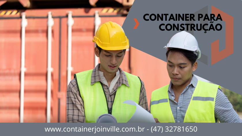Aluguel de container para construção, almoxarifado de obras em Santa Catarina